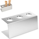 Stainless steel ice cream stand for 3 wafers - Hendi 755730