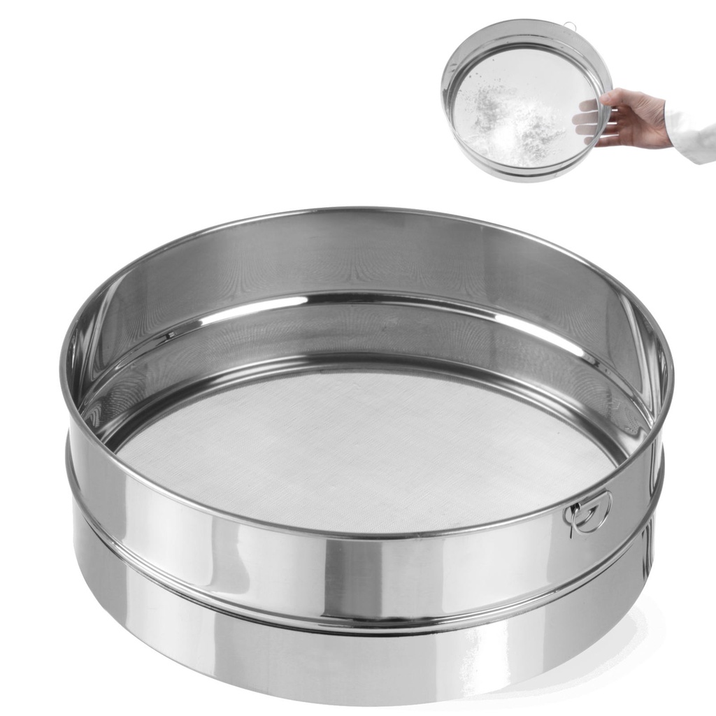 Dense baker's sieve for sifting flour Diameter 247mm steel - Hendi 637807