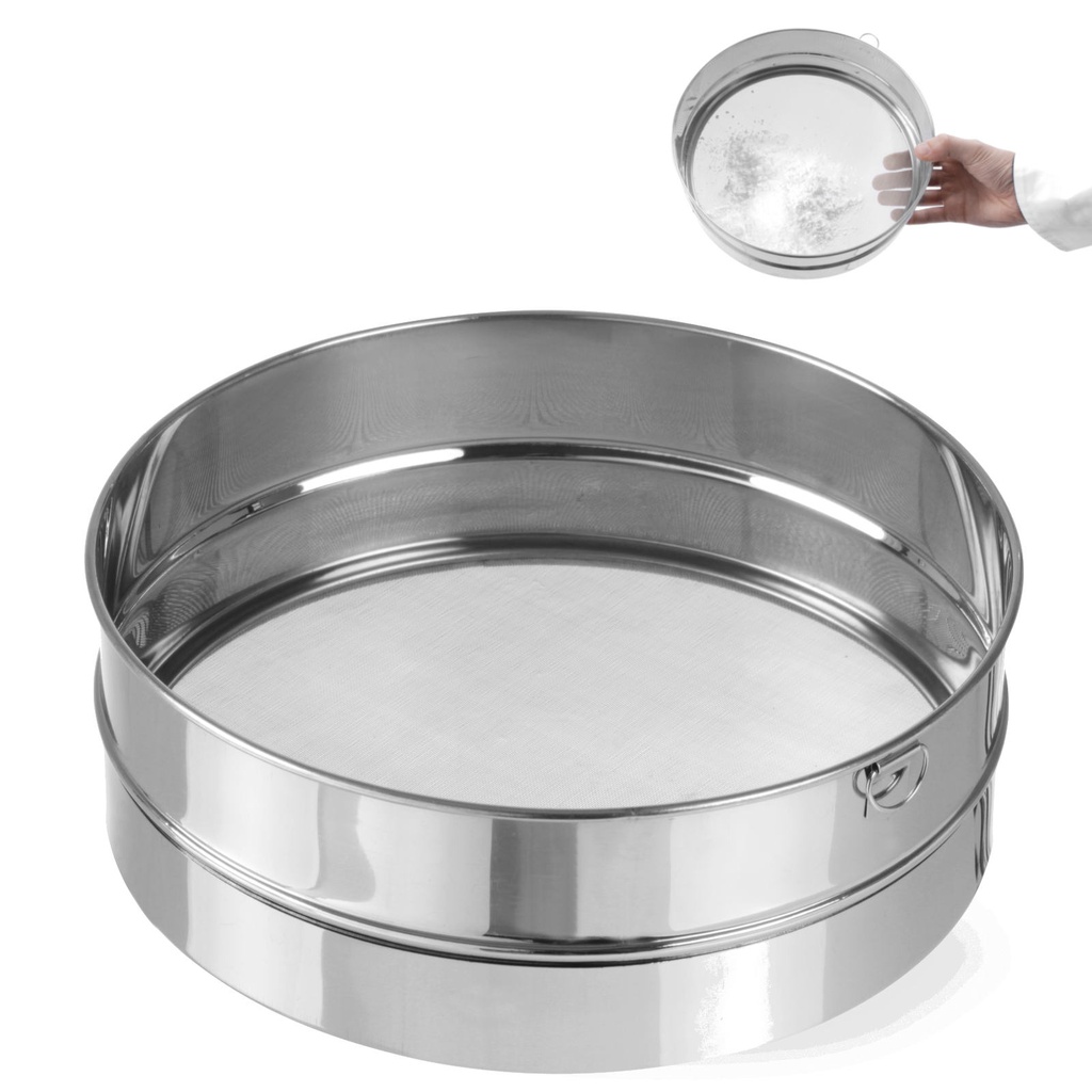 Confectionery dense sieve for sifting powdered sugar Diameter 407mm steel - Hendi 637821