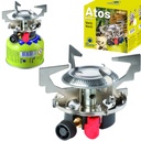 Tourist gas stove for gas cartridges (thread or valve) ATOS piezo igniter 1.8kW