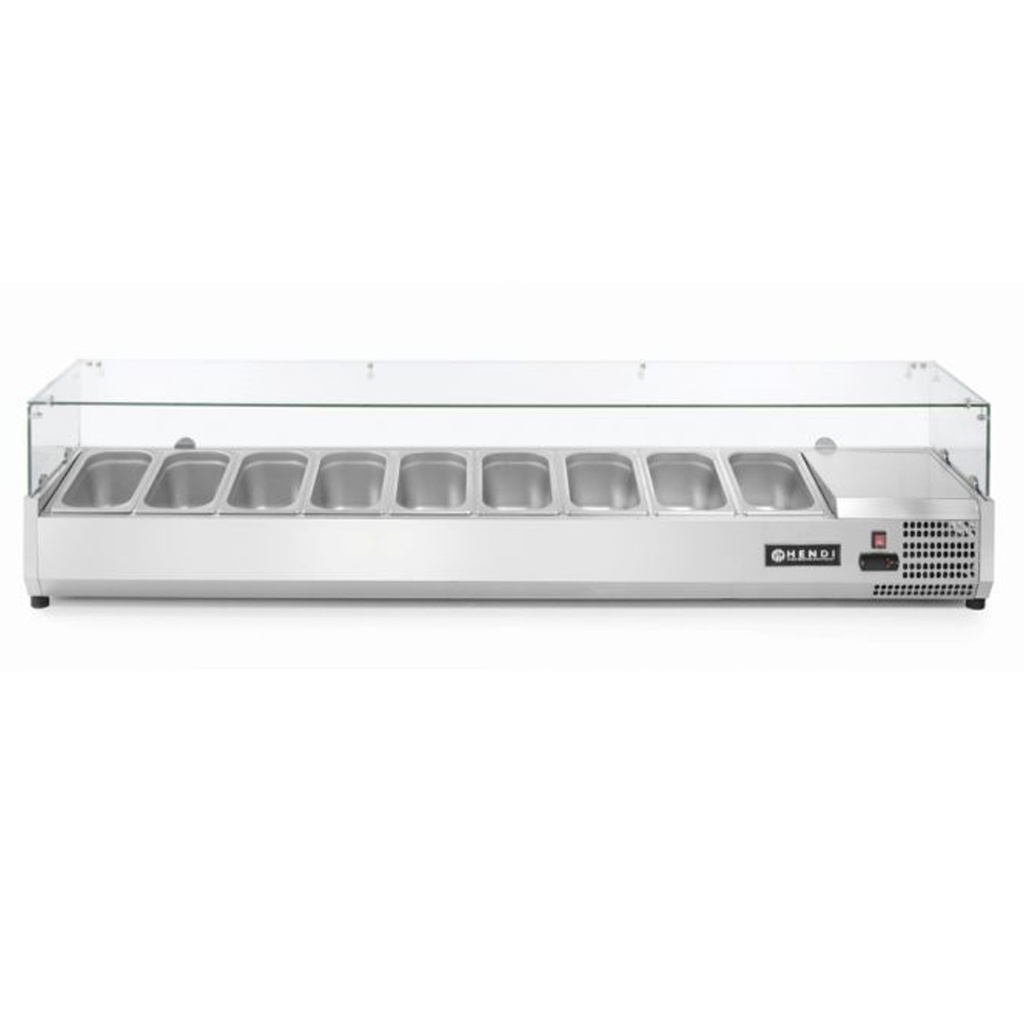 Refrigerated display cabinet 9 x GN 1/3 width 200cm - Hendi 232996