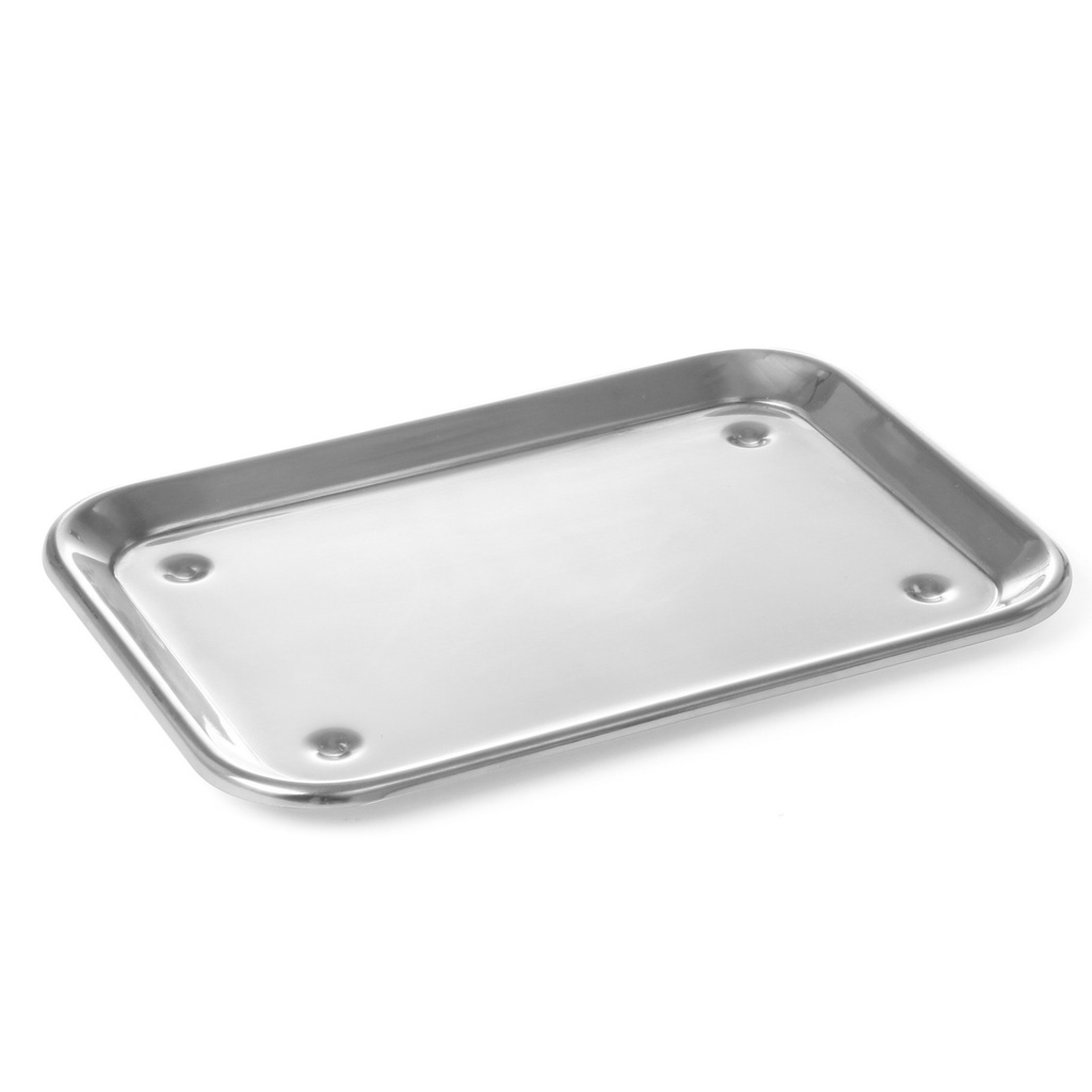Display tray with legs for food presentation steel 240x170mm - Hendi 407202