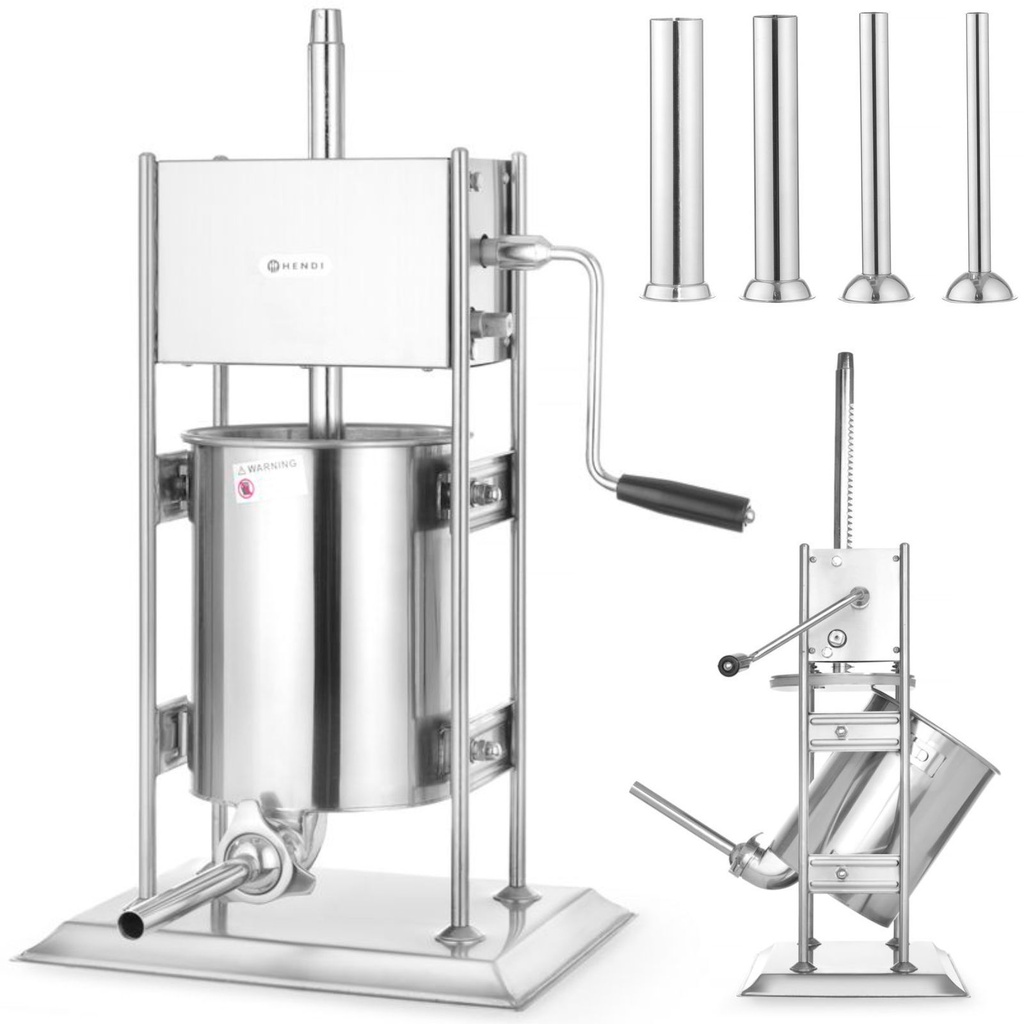 Sausage filler vertical stainless steel Profi Line 10L - Hendi 282151