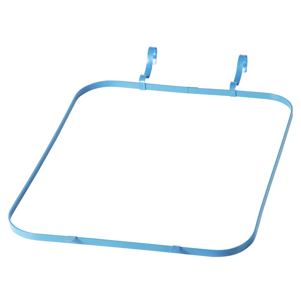 Metal frame for attaching a trash bag to a 240L pail basket
