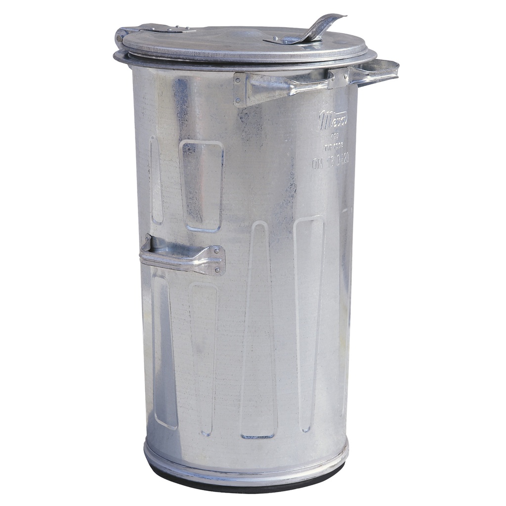 Galvanized sheet metal waste garbage can heat resistant for ash 110L