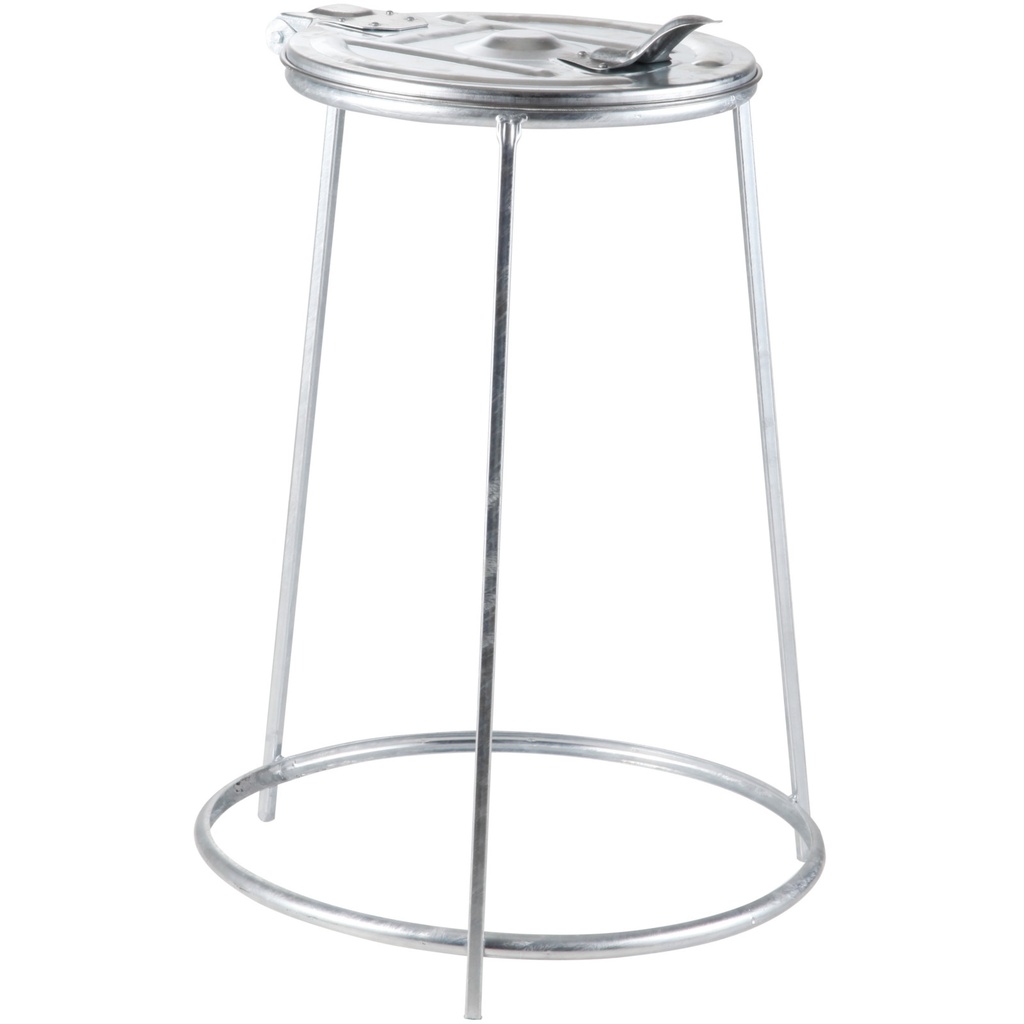 Metal catering trash bag rack with iron lid 120l