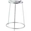 Metal catering trash bag rack with iron lid 120l
