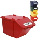 Stacked waste sorting container - red 45L
