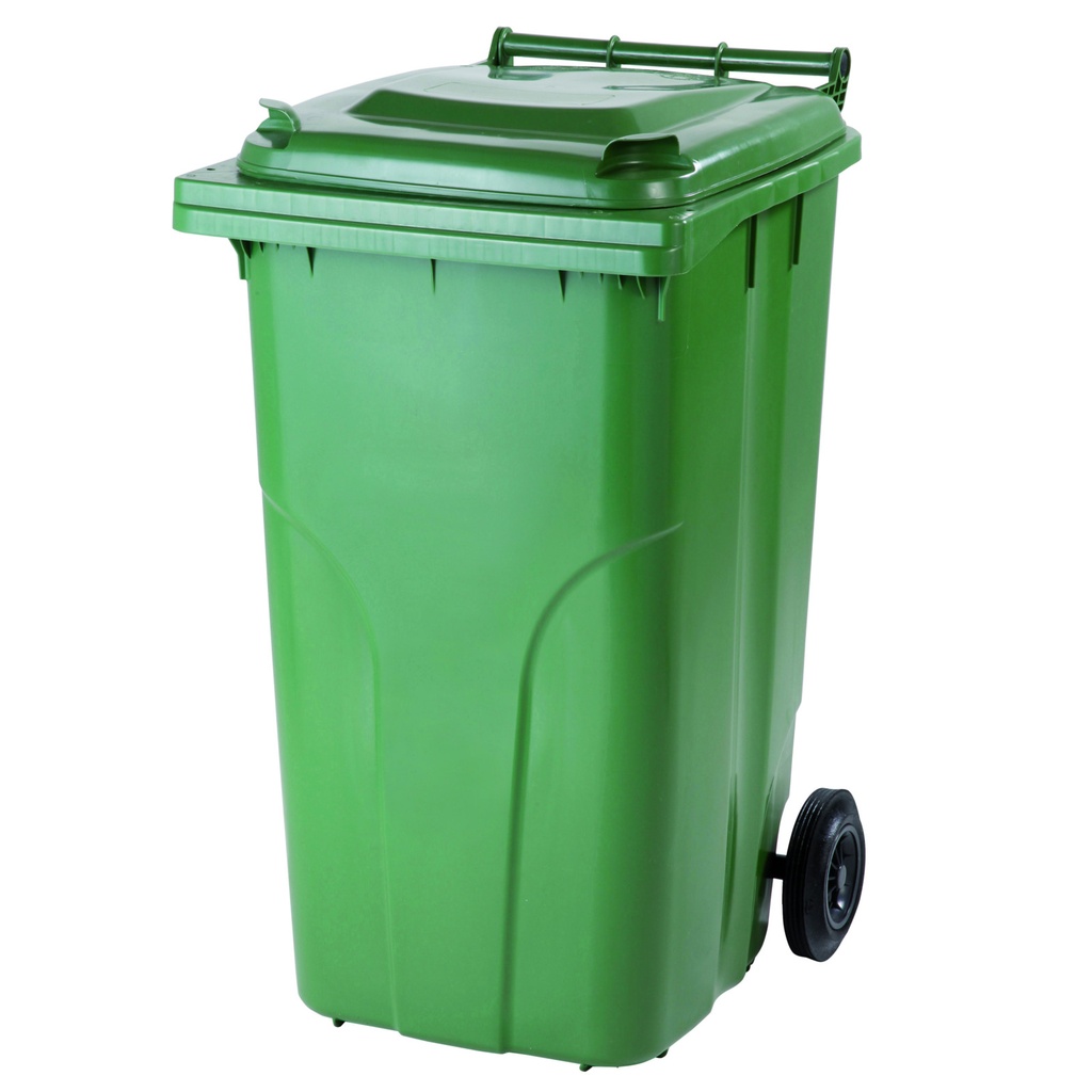Waste and trash pail container ATESTY Europlast Austria - green 240L
