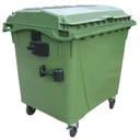 Container for collection of waste and municipal garbage ATESTY Europlast Austria - green 1100L