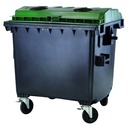 Container for the collection of glass bottles and glass waste ATESTY Europlat Austria - GLASS 1100L