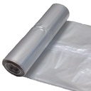 Garbage bags thick 50 micron heavy duty roll of 25pcs. - transparent 120L