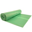 Garbage bags thick 50 micron heavy duty roll of 25pcs. - green 70L