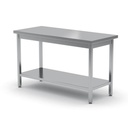 Central work table with shelf - bolted 1000 x 600cm Hendi 811511