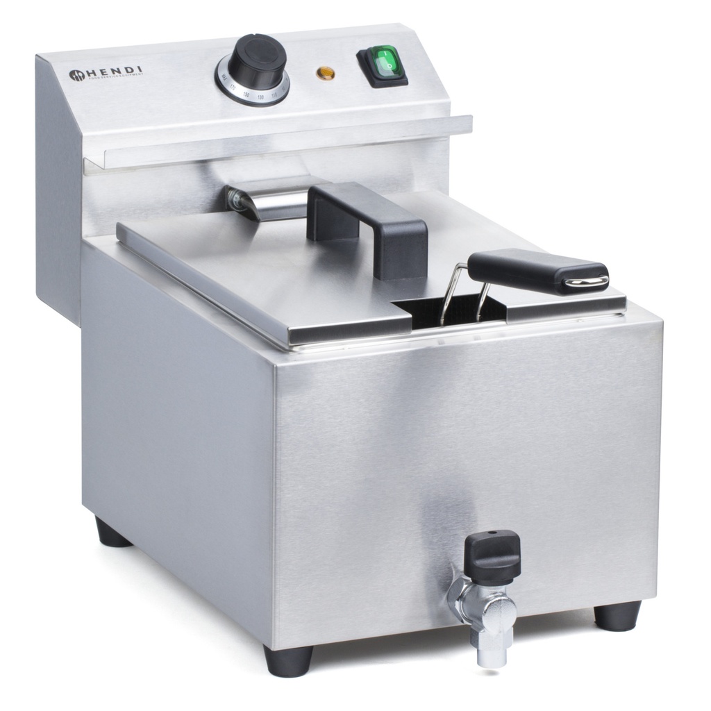 Masterpro fryer with tap 230V 3.5kW 8L - Hendi 209202