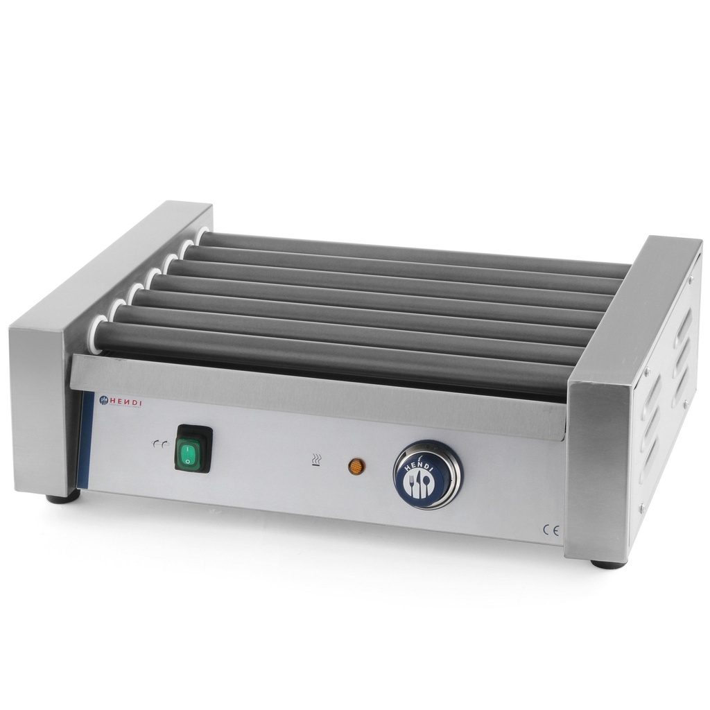 Roller grill heater for sausages 7 rolls 740W - Hendi 268506