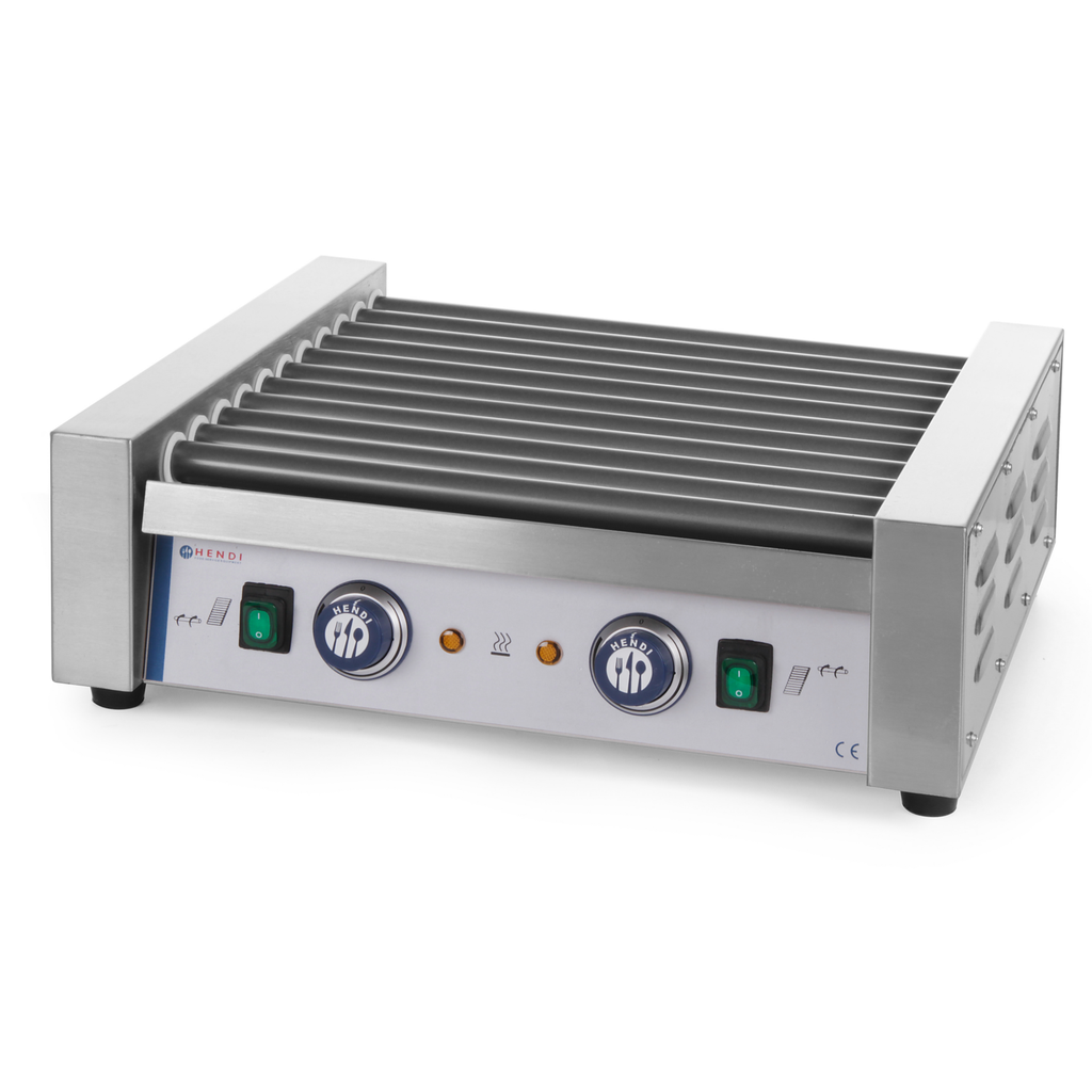 Roller grill heater for sausages 11 rolls 1180W - Hendi 268704