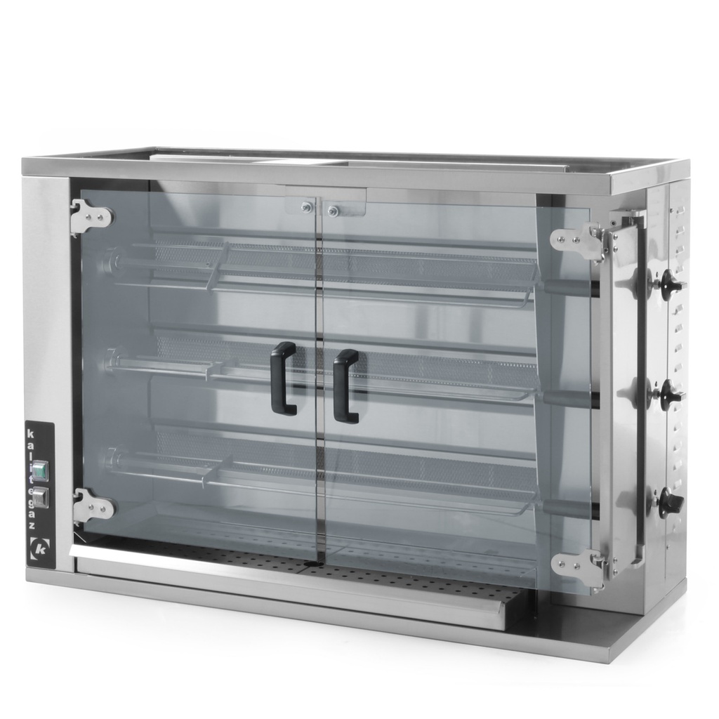 Gas roaster for 12-15 chickens 14.1kW natural gas LPG PB - Hendi 226070