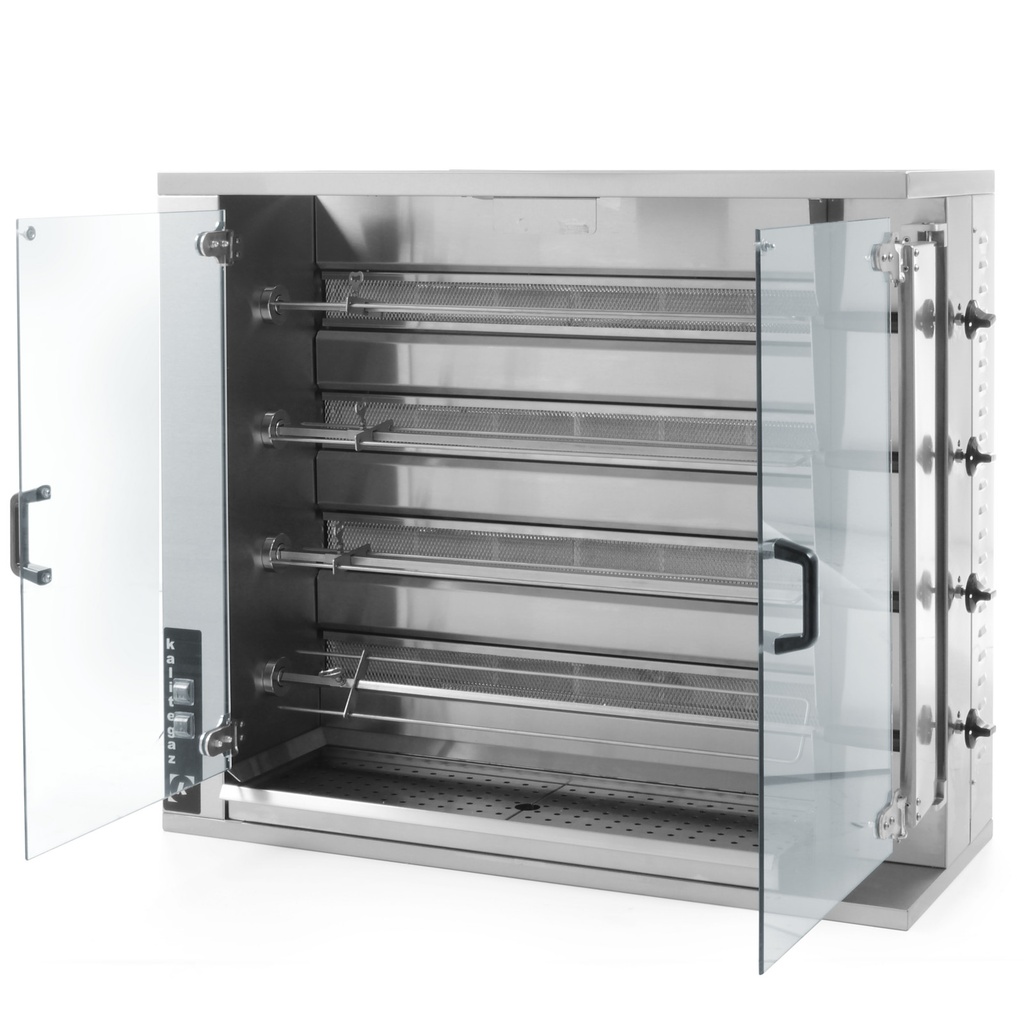 Gas roaster for 16-20 chickens 18.8kW natural gas LPG PB - Hendi 226087