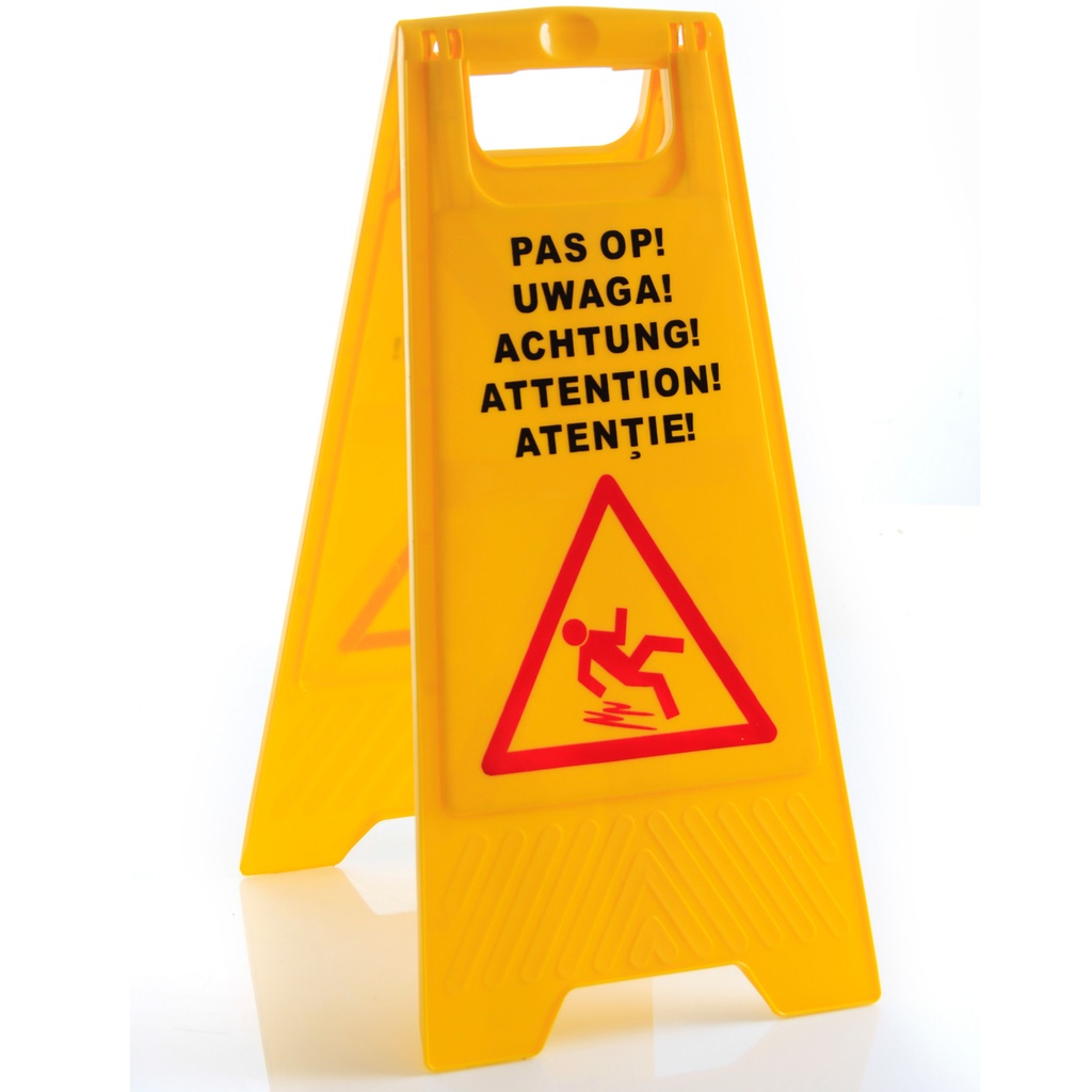 Information stamper board Attention Slippery Floor - Hendi 663950