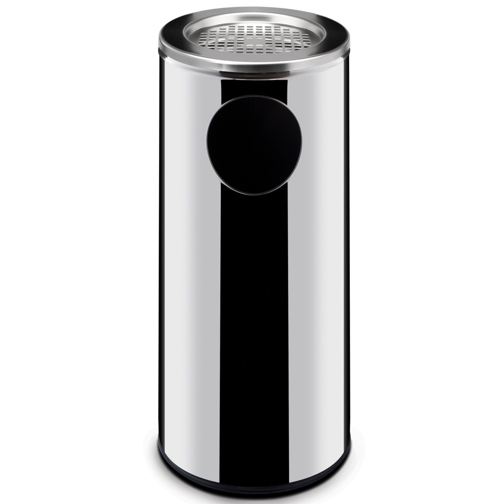 Steel ashtray integrated with trash can 33L - Hendi 691397