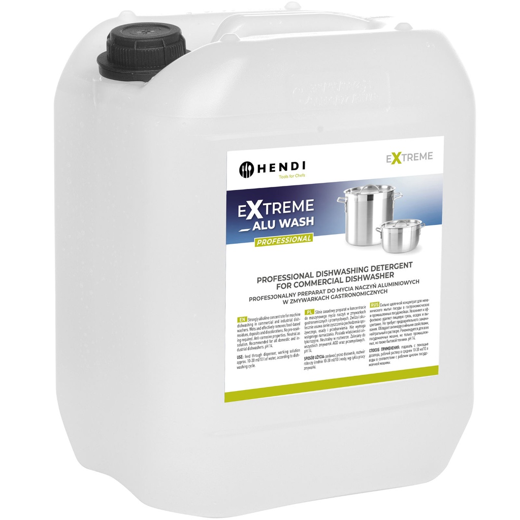 Liquid preparation for washing aluminum dishes in catering dishwashers 20L - Hendi 699317