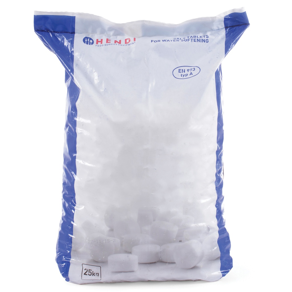 Sāls NaCl tabletes ūdens atkaļķošanai 25Kg - Hendi 231265