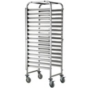 Steel cart for transporting bakery trays 15 x 60x40cm - Hendi 810651