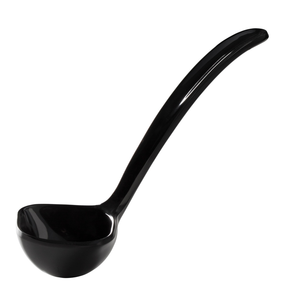 Melamine sauce ladle 0.4L capacity 170mm long black - Hendi 563649