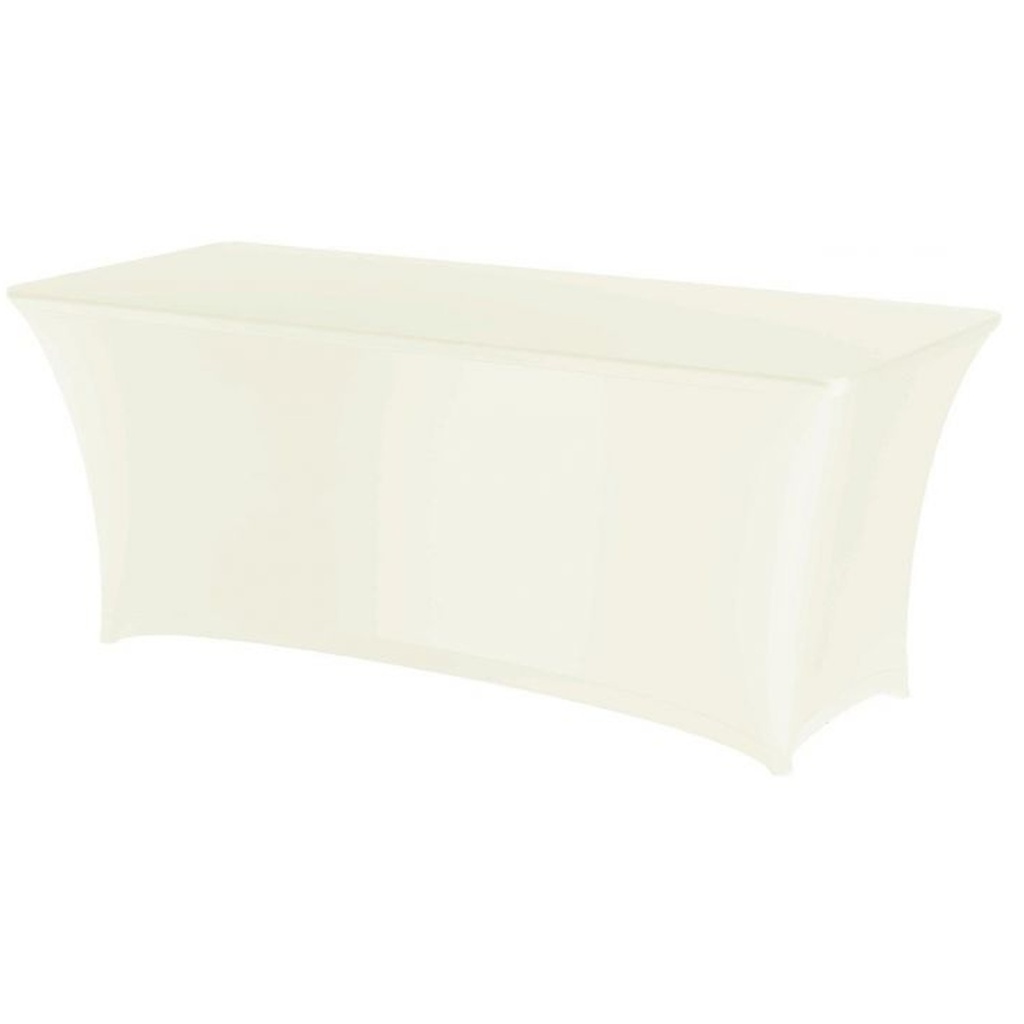 Rectangular tablecloth without ironing 150x760cm Jersey fabric cream - Hendi 814383