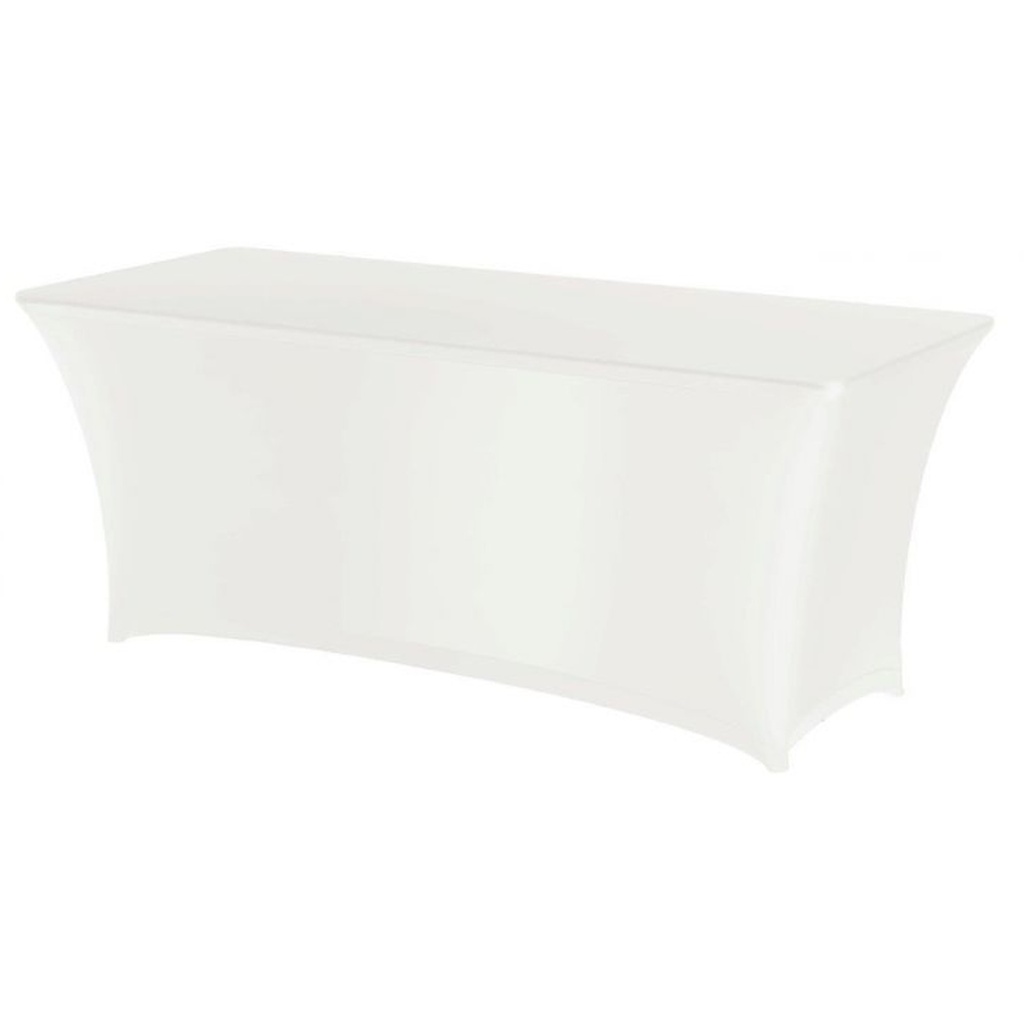 Rectangular tablecloth without ironing Jersey fabric white - Hendi 814369