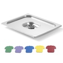 GN konteinerio dangtis su spalvotais spaustukais Haccp GN1/2 265x325mm iš nerūdijančio plieno - Hendi 805220