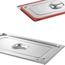 Lid for GN container Profi Line with silicone seal GN2/3 354x325mm stainless steel - Hendi 802618