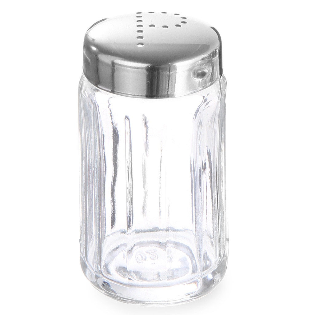 Glass pepper shaker diameter 40mm height 70mm set of 6pcs. - Hendi 461167