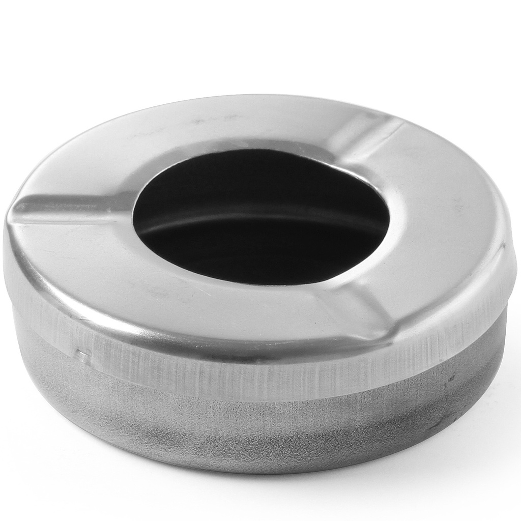 Ashtray with lid stainless steel 90mm diameter - Hendi 440407
