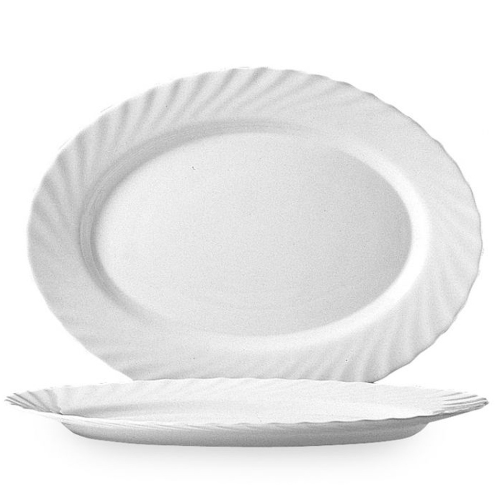 Arcoroc TRIANON oval platter 290x214x22mm set of 4pcs - Arcoroc D6891