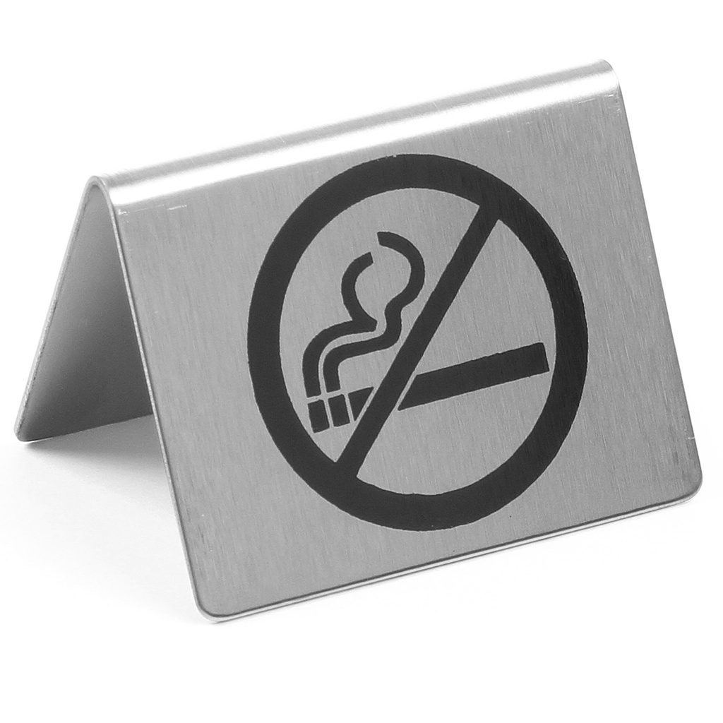 NO SMOKING sign stainless steel - Hendi 663660