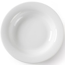 Dziļais zupas šķīvis OPTIMA balts porcelāns 220 mm diametrs 12 gab. - Hendi 770863