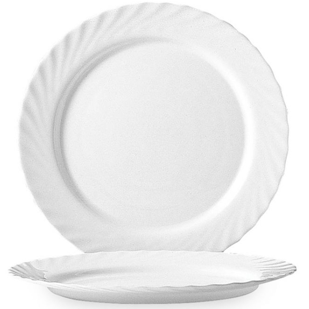 Arcoroc TRIANON shallow plate 155mm dia set of 6pcs. - Arcoroc D6886