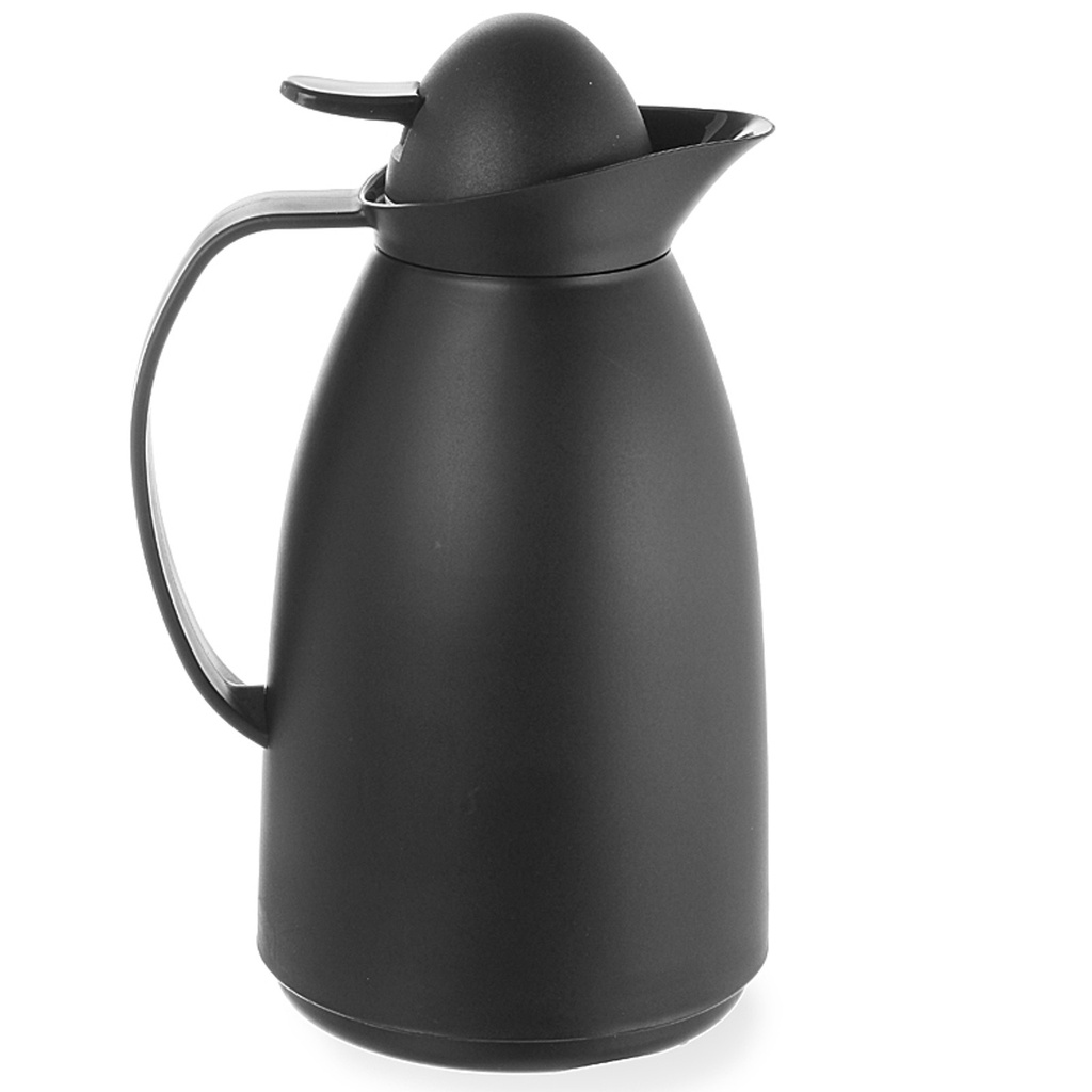 Thermos with glass insert for coffee and tea black capacity 1L - Hendi 449608