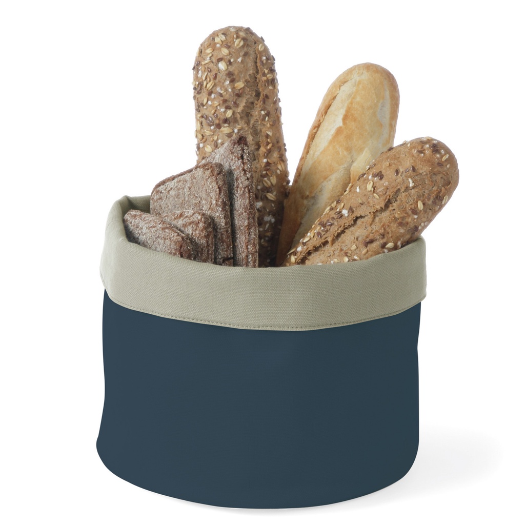 Basket bag for bread round 20cm diameter dark blue - Hendi 429037