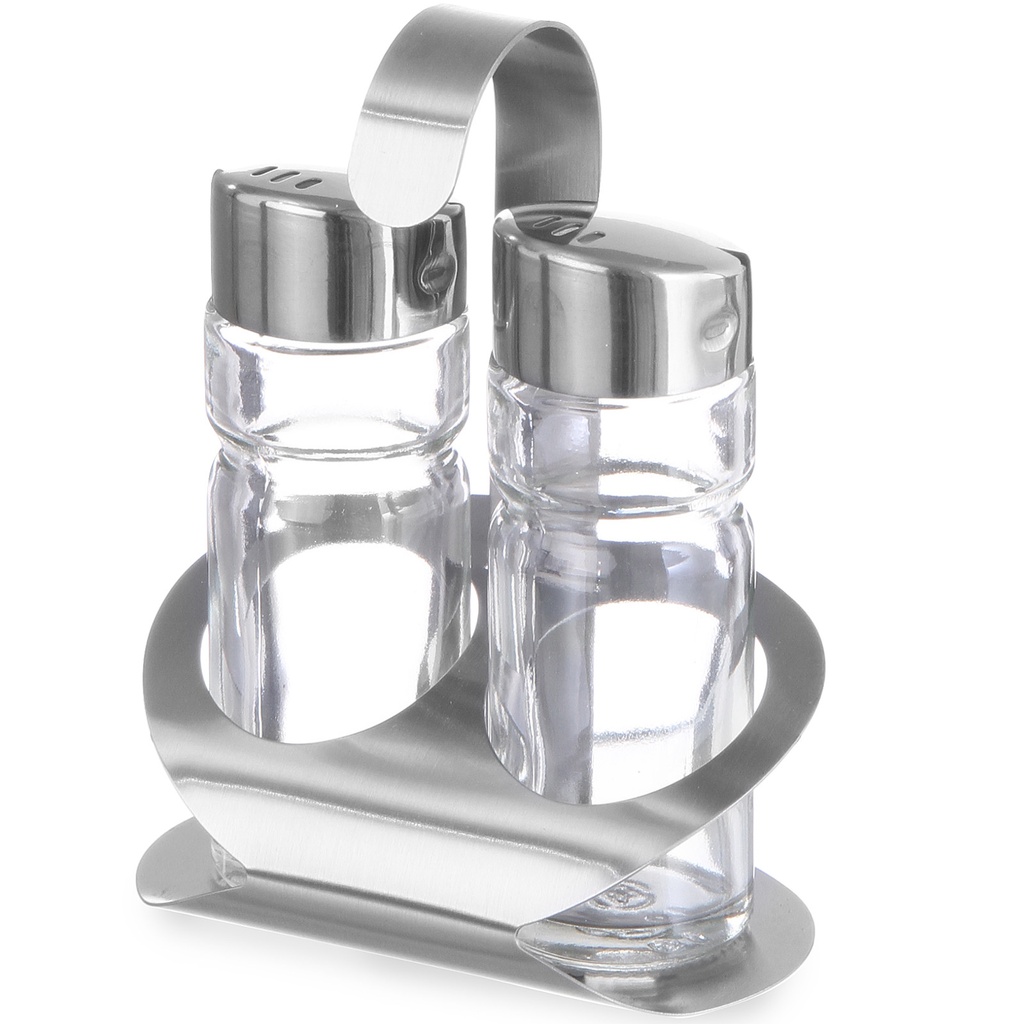 Stainless steel salt and pepper spice set - Hendi 465301