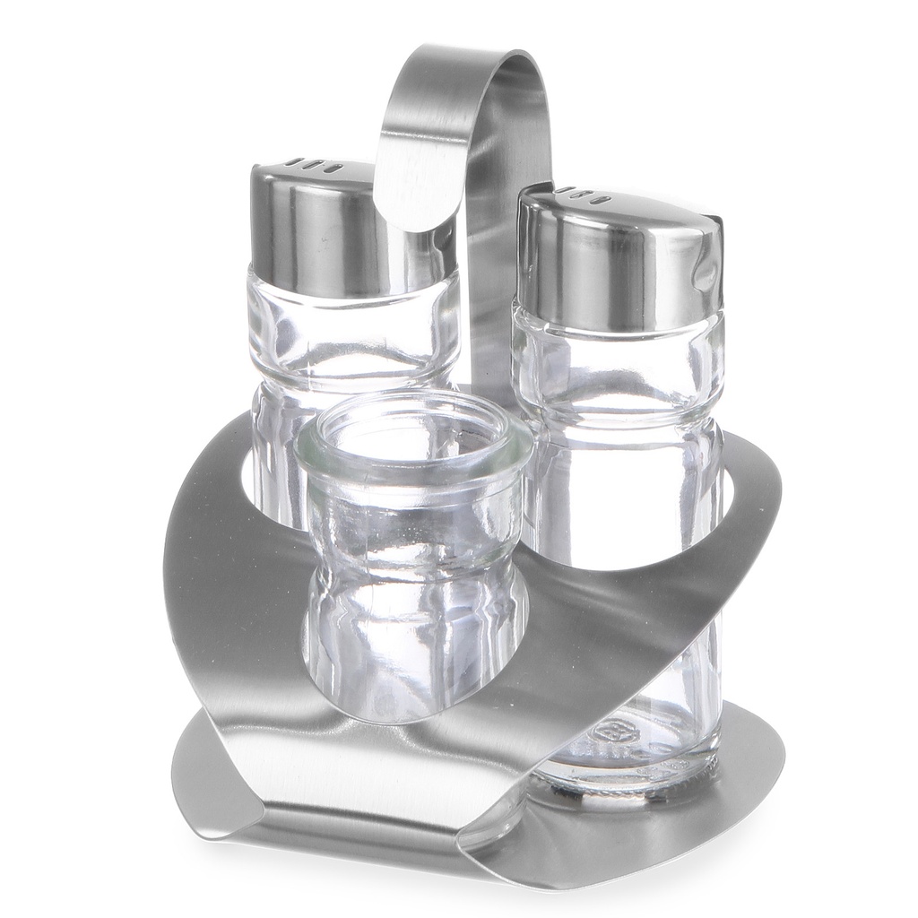 Stainless steel spice set salt pepper toothpicks - Hendi 465325