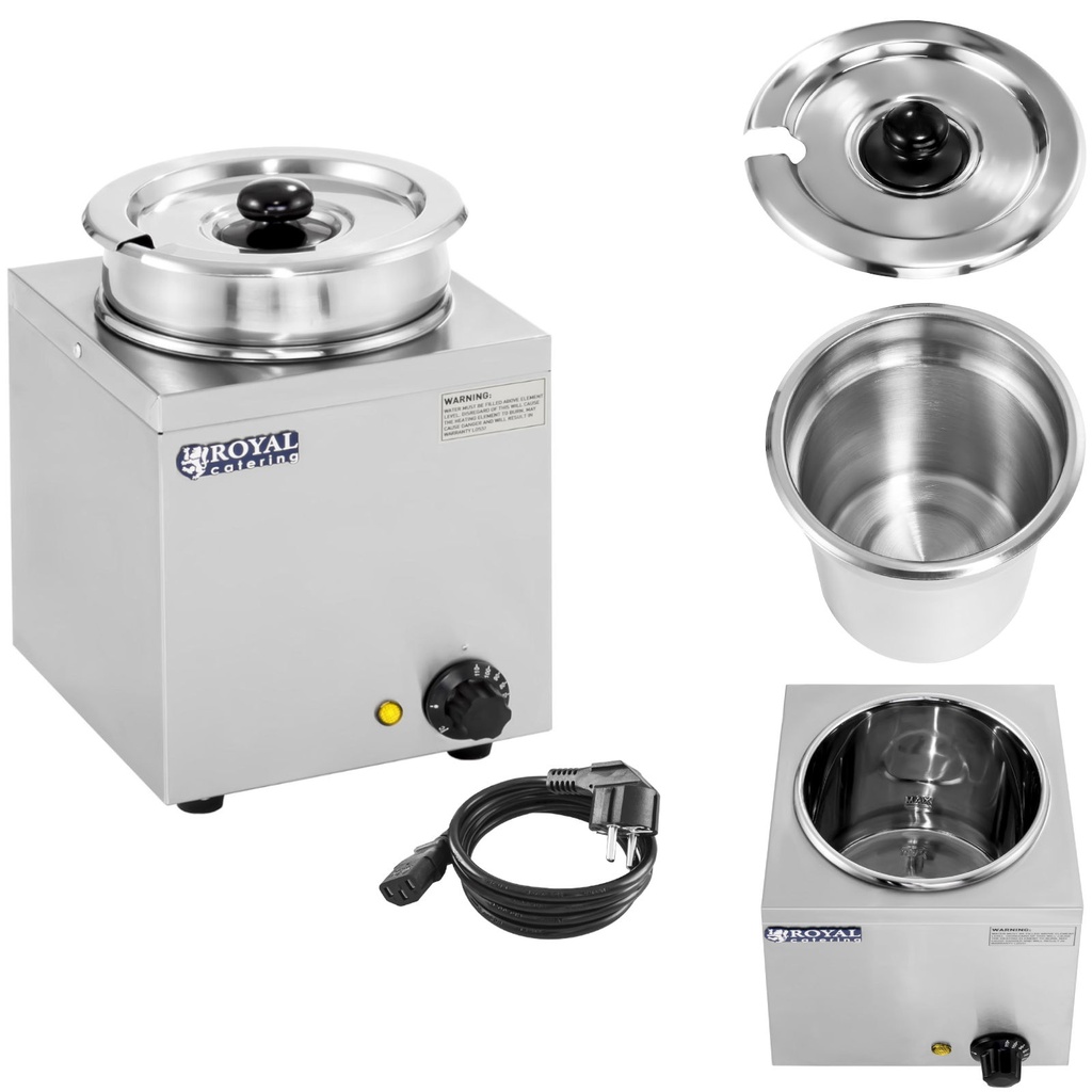 Electric soup warmer bemar 150W 230V 3.8L