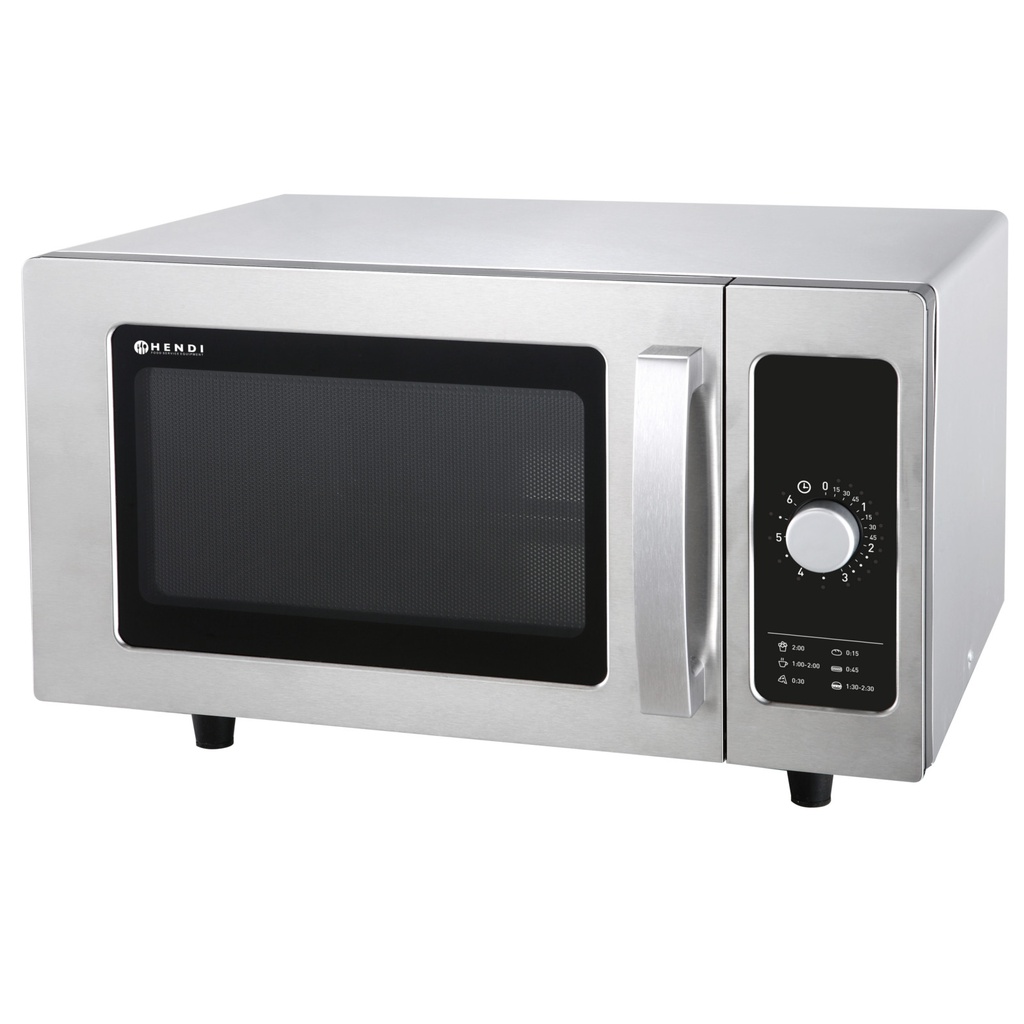 Professional microwave oven with timer 1000W 25L capacity.