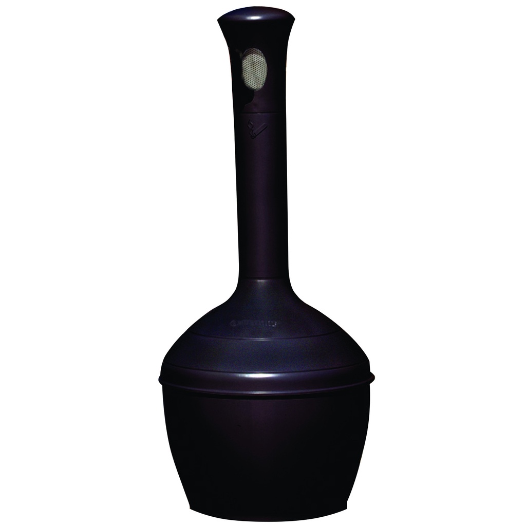 Laisvai pastatoma juodos spalvos lauko peleninė su 15 l talpykla 33 cm skersmens, 100 cm aukščio