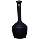 Laisvai pastatoma juodos spalvos lauko peleninė su 15 l talpykla 33 cm skersmens, 100 cm aukščio