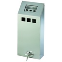 Wall mounted ashtray with removable container lockable stainless steel 1.5L