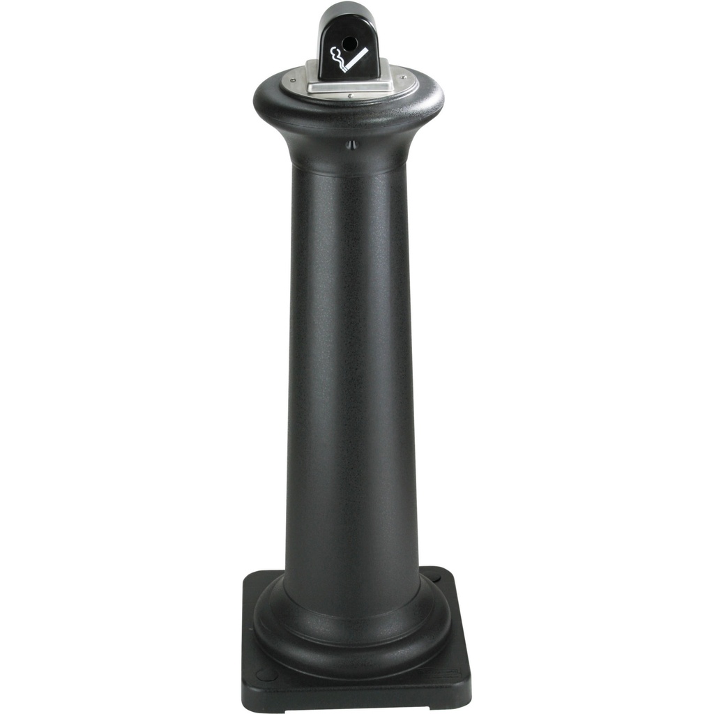 City ashtray pole with metal insert large capacity black height 97cm.