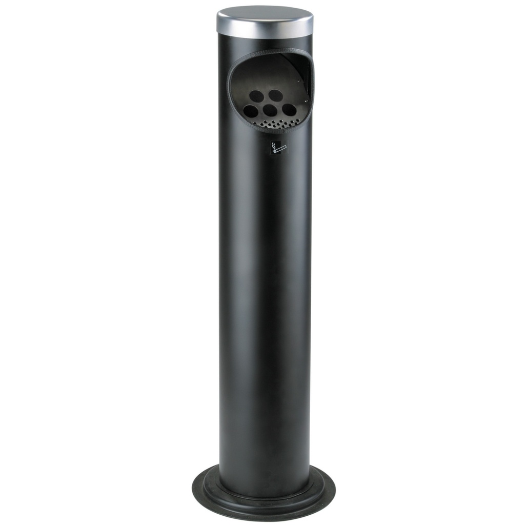 Standing ashtray with waste receptacle outside and inside height 104cm.
